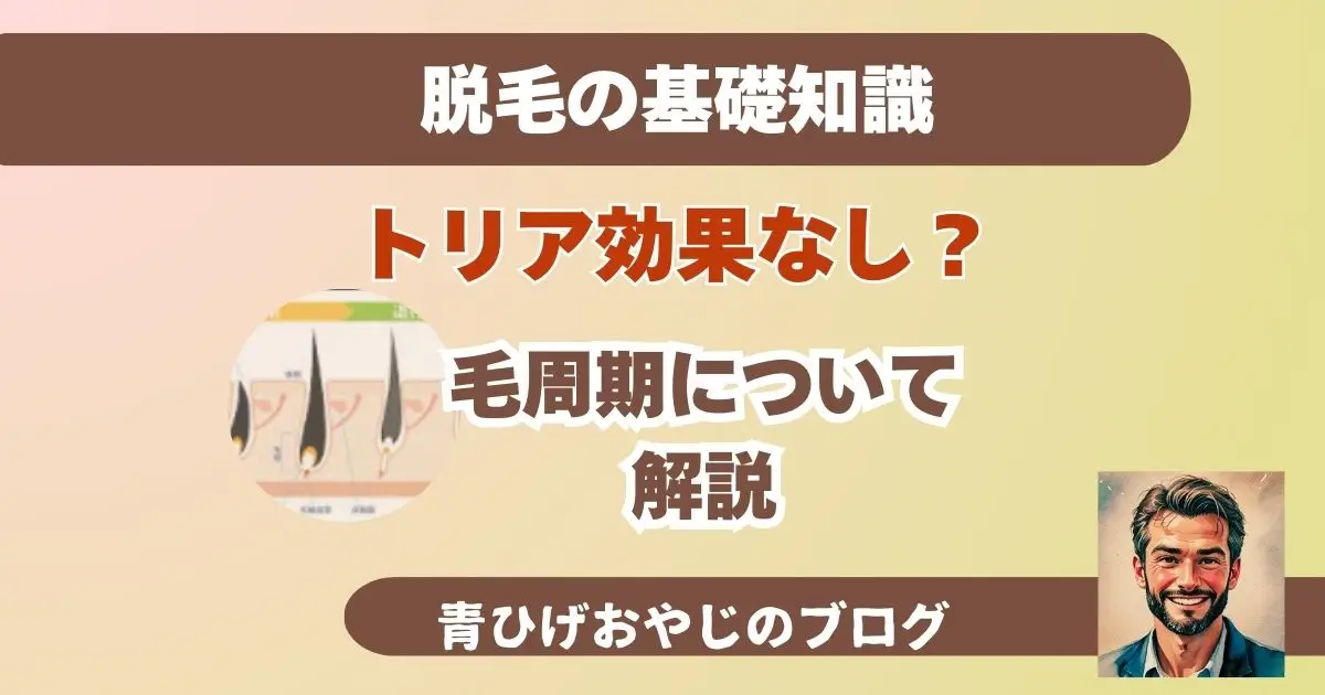 トリア効果なし毛周期について解説記事のアイキャッチ画像
