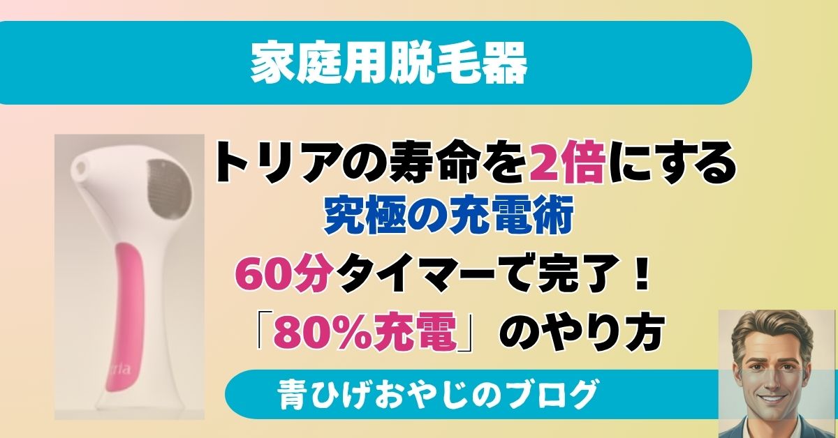 トリアのバッテリー寿命を2倍伸ばす！1年使って分かった「レベル別消費量」と「80%充電」の極意記事アイキャッチ画像