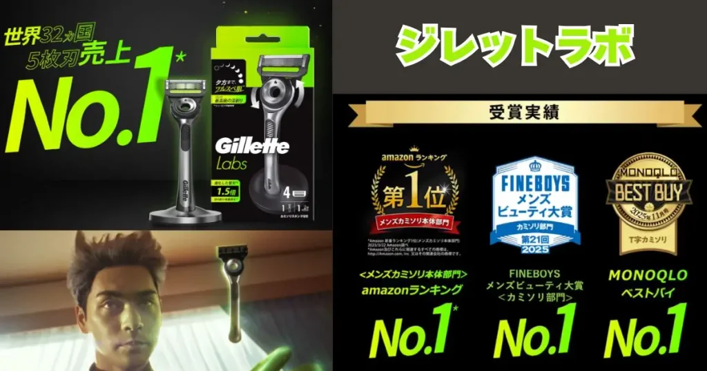 ジレットラボの売り上げ・受賞記録